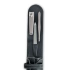 Manikűrkészlet | Körömcsipeszes | Rozsdamentes | Bőrtok