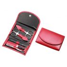 Manikűrkészlet | Pénztárca formájú | Piros