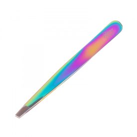   Szemöldökcsipesz | Rozsdamentes | Szivárványszínű | Ferde