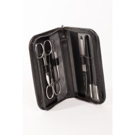   Nagy Cipzáras Manikűrkészlet | Exkluzív | Rozsdamentes | Fekete