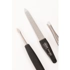 Manikűrkészlet | Kis Cipzáras | 2 Ollós | Rozsdamentes | Fekete