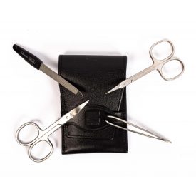   Kis Úti Manikűrkészlet | Exkluzív | Rozsdamentes | Fekete