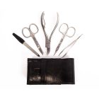 Nagy Úti Manikűrkészlet | Exkluzív | Rozsdamentes | Fekete