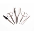 Nagy Úti Manikűrkészlet | Exkluzív | Rozsdamentes | Fekete