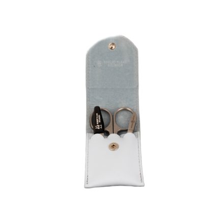 R. Klaas/Solingen | Manikűrkészlet | Kis Úti | Kombiollós | Rozsdamentes | Kék bőrtokban