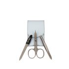 R. Klaas/Solingen | Manikűrkészlet | Kis Úti | Kombiollós | Rozsdamentes | Kék bőrtokban