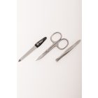 R. Klaas/Solingen | Manikűrkészlet | Kis Úti | Kombiollós | Rozsdamentes | Kék bőrtokban