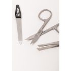 R. Klaas/Solingen | Manikűrkészlet | Kis Úti | Kombiollós | Rozsdamentes | Kék bőrtokban