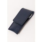 R. Klaas/Solingen | Meriva Manikűrkészlet | Kis úti | Kombiollós | Rozsdamentes | Tengerészkék bőrtokban