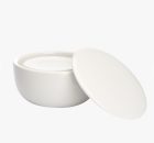 Shavecare | Fehér porcelántálka | Szantálfa borotvaszappannal