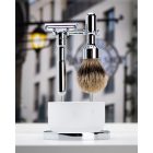 Borotvakészlet | 4 Részes | Króm Bevonat | Üveg Tálka