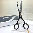 Hair Professional | Ritkító Olló | Jaguar Style | 5,5" | Rozsdamentes | Fényes Fekete | Egyoldalas