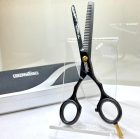 Extrasol | Jaguár Style | Professzionális ritkító olló | Mikrofogas | Fekete titán bevonat | 5,5"